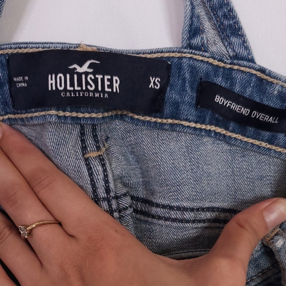 Hollister Jean Boyfriend Overalls NEW - Picture 7 of 8